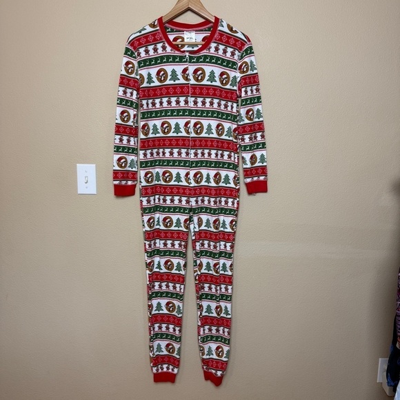 BUC-EE'S Other - Buc-ees Adult Small Christmas Pajamas Waffle Knit One Piece